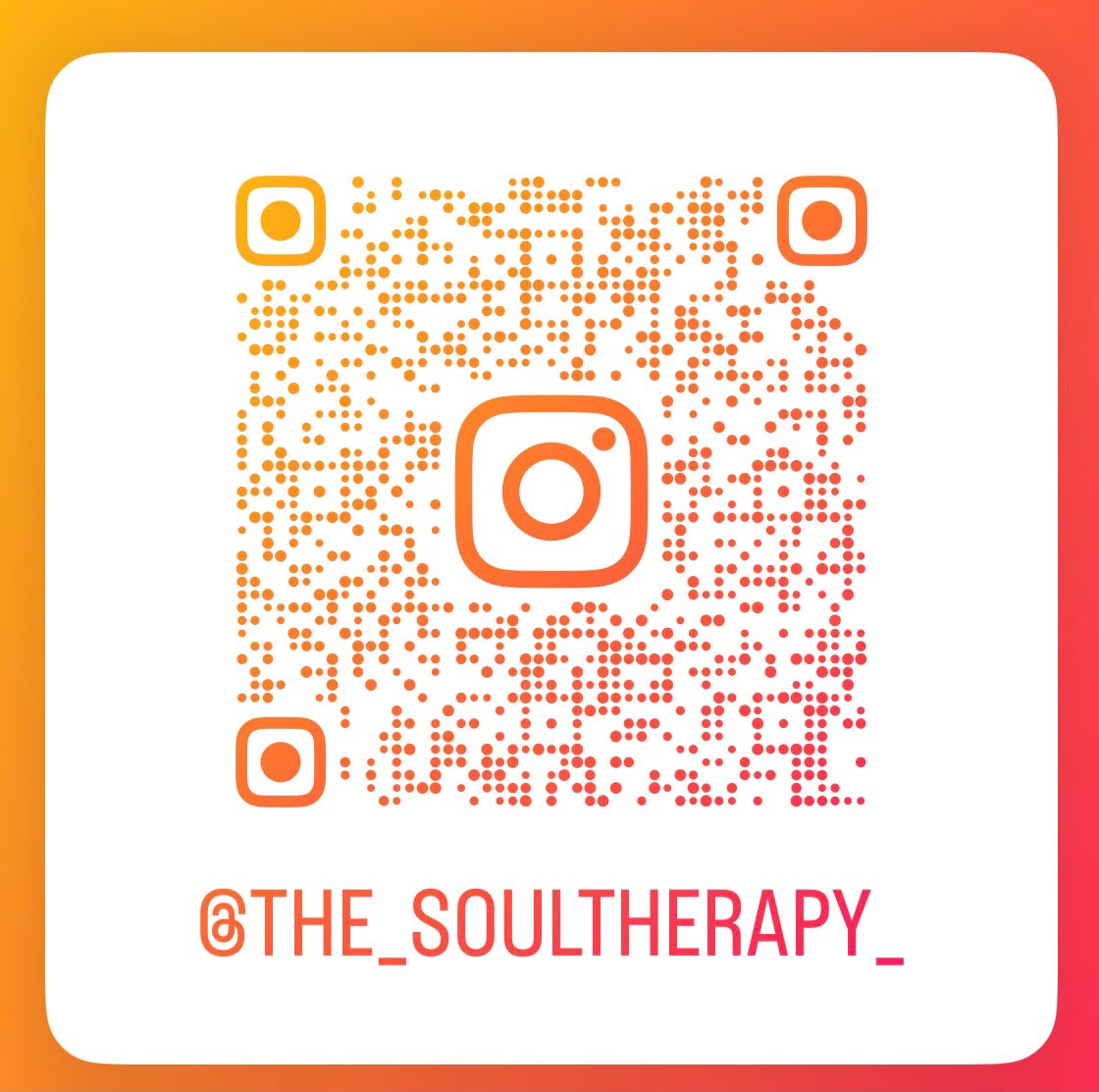 The Soul Therapy Instagram QR code